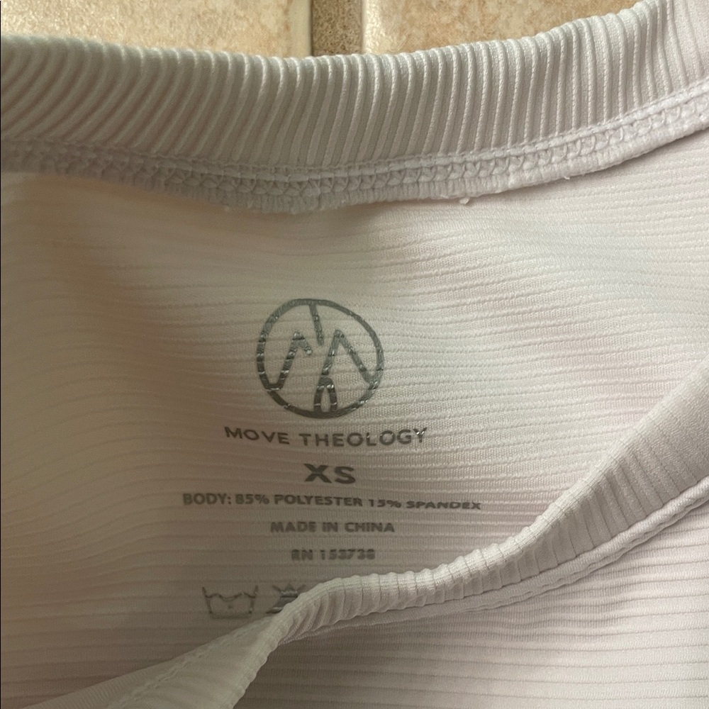 White Ribbed Tank Top - Picture 2 of 3